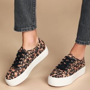 🎉HOST PICK ▪︎ 6/30 🏷Steve Madden Emmi Leopard Print Platform Sneakers